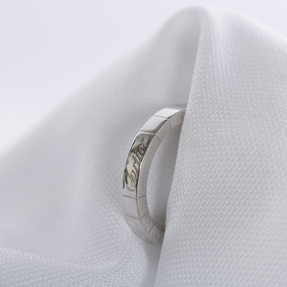 Authentic CARTIER 18k White Gold Lanières Ring - Picture 4 of 4